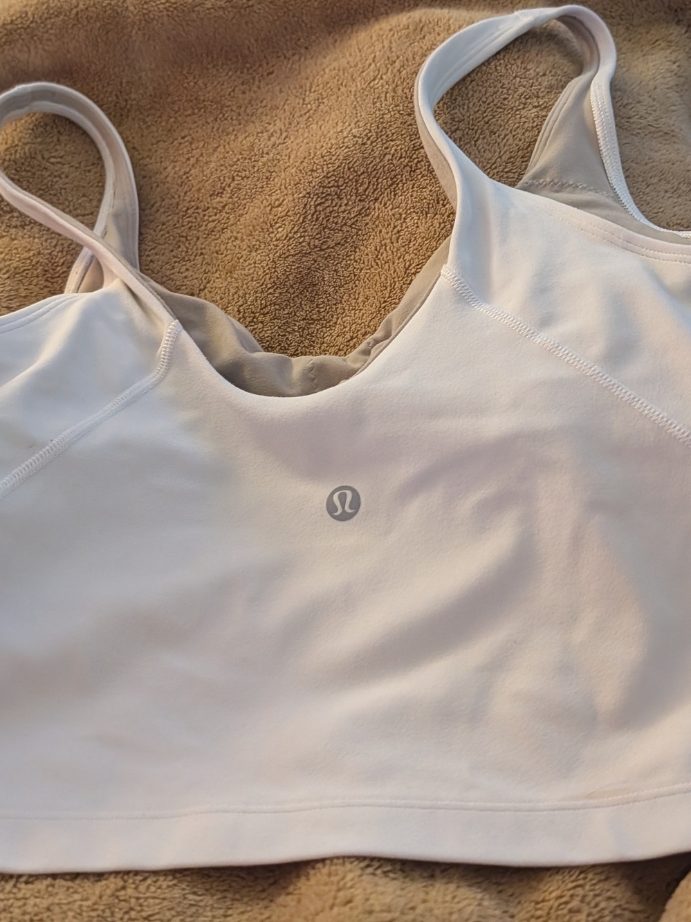 lululemon athletica White Seamless Low-Impact Sports Bralette
